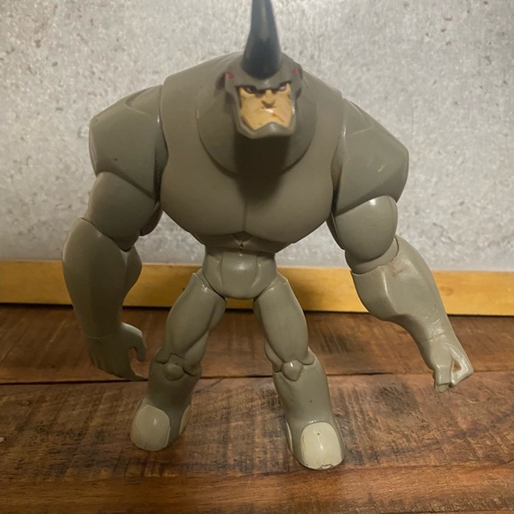Rare 2008 Rhino Marvel Spectacular Spider-Man Animated Series Hasbro Figure - Picture 7 of 7